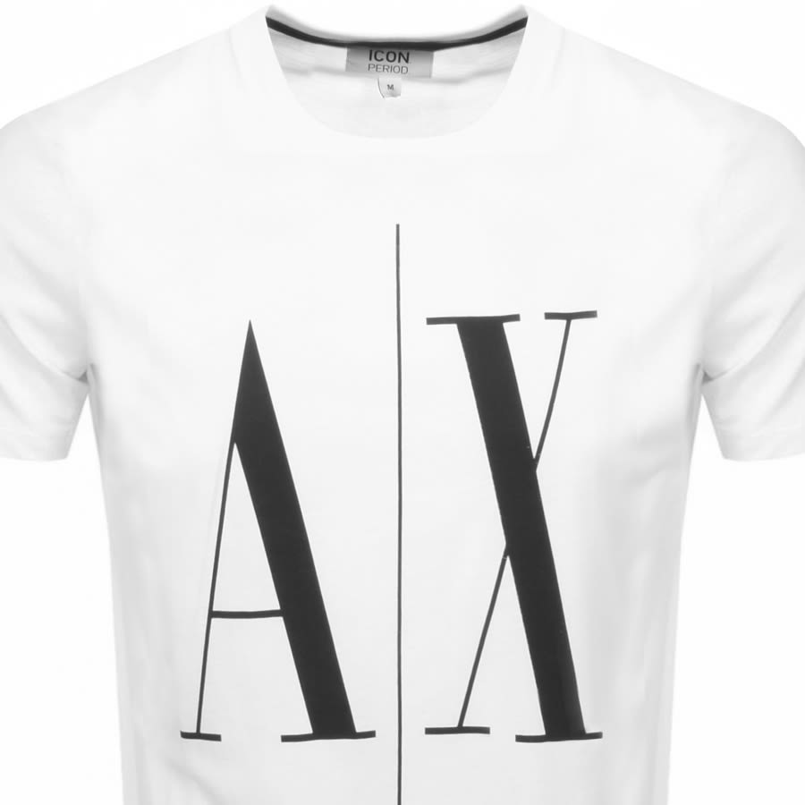 Alternative Image for ProductArmani Exchange Crew Neck Logo T Shirt White2